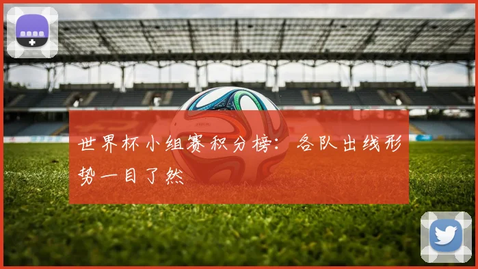 世界杯小组赛积分榜:各队出线形势一目了然