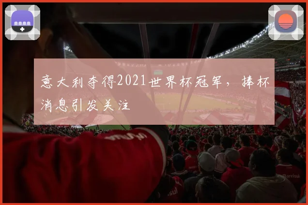 意大利夺得2021世界杯冠军,捧杯消息引发关注